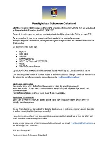 penaltiebokaal Schouwen-Duiveland 